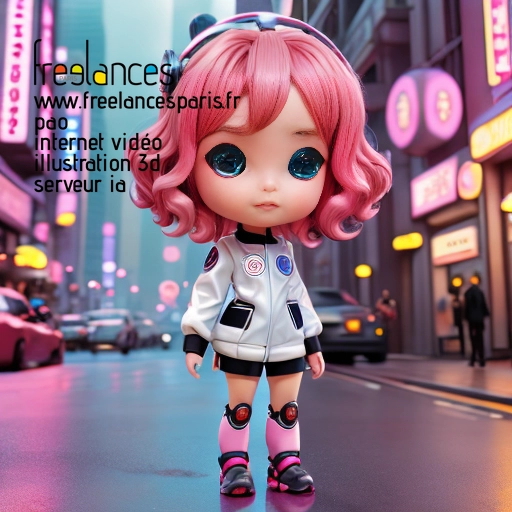 Pao mise en page internet vidéo illustration 3d serveur IA générative AI freelance paris studio de création magazines QTRLX7K0